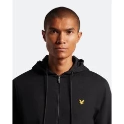 Lyle & Scott Lyle&Scott Heren Vest Met Volledige Ritssluiting - Z865 Jet Black -Trendy Deals Voor Actieve Lifestyles 049847 10 02 1