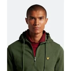Lyle & Scott Lyle&Scott Heren Vest Met Volledige Ritssluiting - X65 Green Cactus -Trendy Deals Voor Actieve Lifestyles 049847 40 03 1