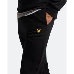Lyle & Scott Lyle&Scott Heren Joggingsbroek Fleece Trackies - Z865 Jet Black -Trendy Deals Voor Actieve Lifestyles 049848 10 02 1