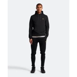 Lyle & Scott Lyle&Scott Heren Joggingsbroek Fleece Trackies - Z865 Jet Black -Trendy Deals Voor Actieve Lifestyles 049848 10 03 1