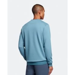 Lyle & Scott Lyle&Scott Heren Crew Neck Fly Fleece - W855 Nebula -Trendy Deals Voor Actieve Lifestyles 049849 91 02 1