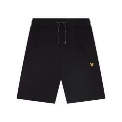 Lyle & Scott Lyle&Scott Heren Fleece Short Fly - Z865 Jet Black