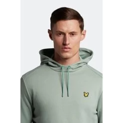 Lyle & Scott Heren Hoodie OTh Fly Fleece - Stonewall -Trendy Deals Voor Actieve Lifestyles 049853 39 02 1