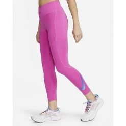 Voorkant 10 Nike Dames Hardlooplegging Dri-Fit Fast - Fuchsia
