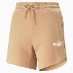 Puma Damw Short Ess 5'' High Waist - 089 Dusty Tan