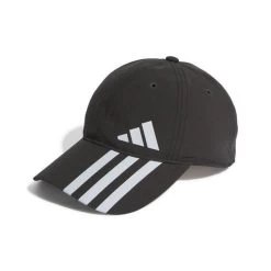 Adidas Senior 3-Stripes AEROREADY Baseball Cap - 000 BLACK/WHITE/WHITE