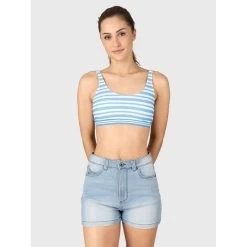 Brunotti Dames Short Larina Jogjeans - 7025 Light Blue Denim -Trendy Deals Voor Actieve Lifestyles 050346 30 03 1