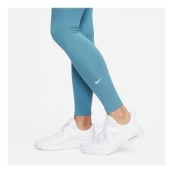 Nike Dames Sportlegging One High-rise - 440 NOISE AQUA/WHITE -Trendy Deals Voor Actieve Lifestyles 050860 39 02 1