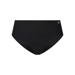 Wow Ten Cate Dames Bikini Broek Mid Waist - Black Rib