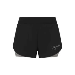 Voorkant 12 Rogelli Dames Running Short 2-in1 - Zwart
