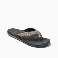 REEF Heren Slipper The Ripper - 31 Black/Tan -Trendy Deals Voor Actieve Lifestyles 051340 10 02 1