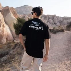 Equalité Heren T-shirt Wing Tee - Zwart -Trendy Deals Voor Actieve Lifestyles 051753 10 05 1