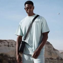 Equalité Heren T-shirt Piere - 320 Washed Light Blue -Trendy Deals Voor Actieve Lifestyles 051754 31 02 1