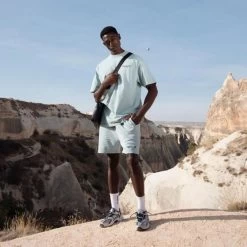 Equalité Heren Short Piere - 320 Washed Light Blue -Trendy Deals Voor Actieve Lifestyles 051758 31 03 1