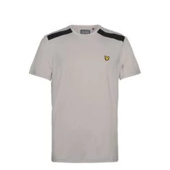 Lyle & Scott Heren Shirt Shoulder Branded - Pebble Marl