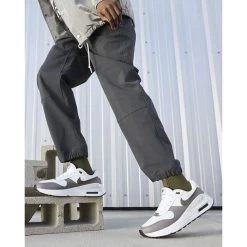 Nike Heren Sneaker Air Max Systm - 100 WHITE/MEDIUM OLIVE-BLACK-F -Trendy Deals Voor Actieve Lifestyles 051948 09 06 1 1