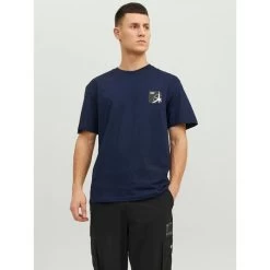 Jack & Jones Jack&Jones Heren T-shirt Filo - 175876 Navy Blazer -Trendy Deals Voor Actieve Lifestyles 051974 35 02 1
