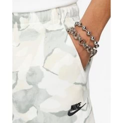 Nike Heren Short NIKE CLUB FLEECE+ MENS FRENCH TE - 034 LIGHT SILVER/PHANTOM/BLACK -Trendy Deals Voor Actieve Lifestyles 052234 26 02 1