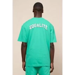 Equalité Heren Oversize T-shirt Zion - 401 Green/White -Trendy Deals Voor Actieve Lifestyles 052374 40 02 1