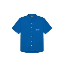 Quotrell Heren Atelier Milano Cotton T-Shirt - Royal Blue/White