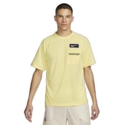 Nike Heren Shirt Fitness DRI-FIT - 821 CITRON TINT/PICANTE RED/SU